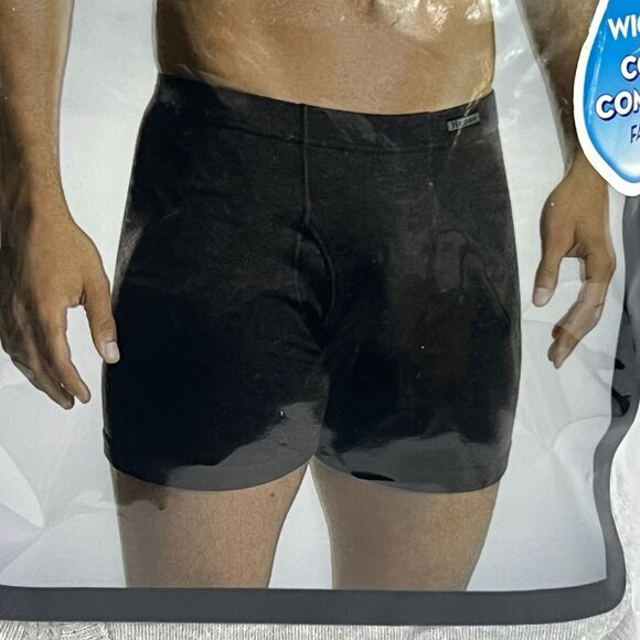 HANES 4 Pack Tagless Underwear Men's M Black Gray Comfort Waistband No Ride Up - Picture 6 of 16